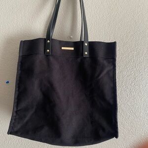 Ralph Lauren Black Classic Tote with Minimalist Design